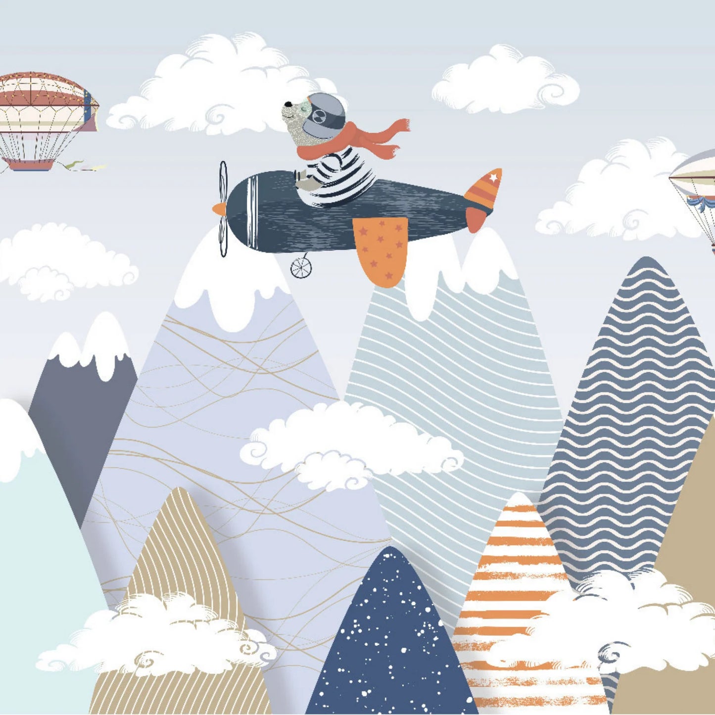 I'm Flying - 23x33 Large A1 Size Decoupage Paper - Three Yellow Goats