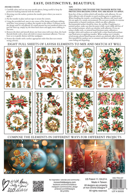 RETIRED Kitschy Christmas IOD Transfer 8x12 (8 Sheets)