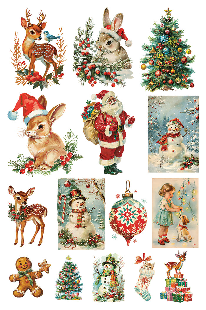 RETIRED Kitschy Christmas IOD Transfer 8x12 (8 Sheets)