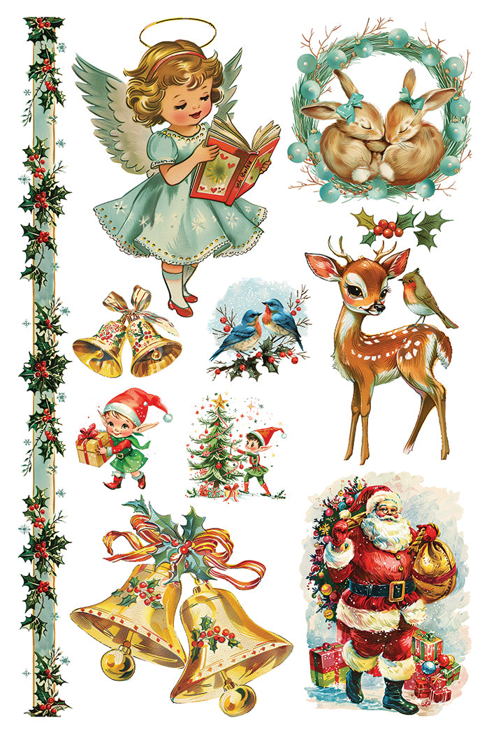 RETIRED Kitschy Christmas IOD Transfer 8x12 (8 Sheets)