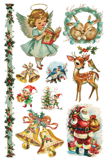 RETIRED Kitschy Christmas IOD Transfer 8x12 (8 Sheets)