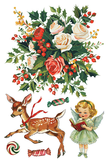 RETIRED Kitschy Christmas IOD Transfer 8x12 (8 Sheets)