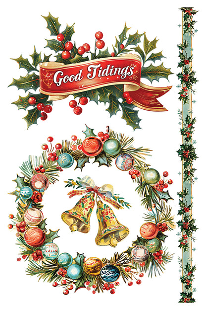 RETIRED Kitschy Christmas IOD Transfer 8x12 (8 Sheets)