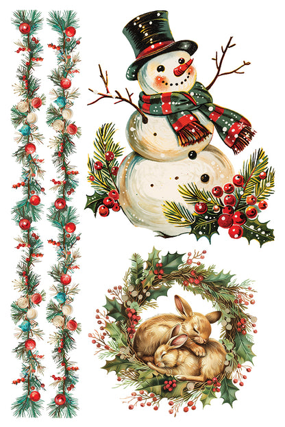 RETIRED Kitschy Christmas IOD Transfer 8x12 (8 Sheets)