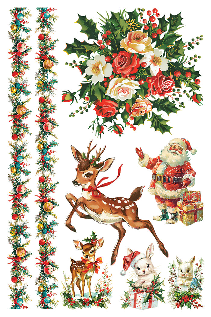 RETIRED Kitschy Christmas IOD Transfer 8x12 (8 Sheets)
