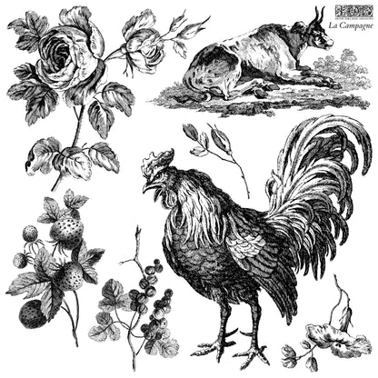 La Campagne 12x12 IOD Stamp (2 Sheets)