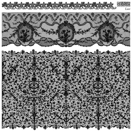 Lace 12x12 IOD Stamp (1 Sheet with Masks)