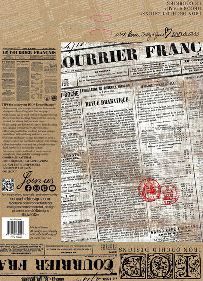 Le Courrier 12x12 IOD Stamp (1 Sheet)
