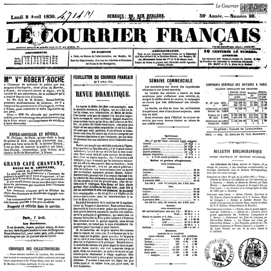 Le Courrier 12x12 IOD Stamp (1 Sheet)