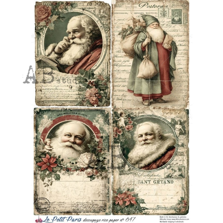 A4 Letters to Father Christmas (Le Petit Paris No 847)