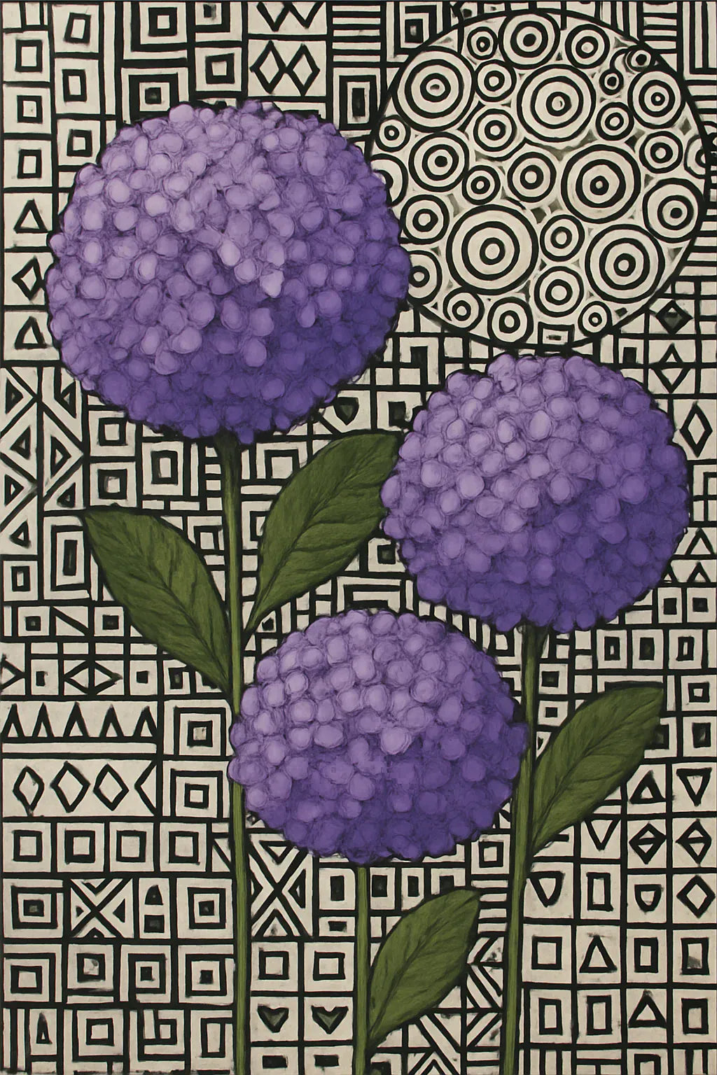 Mint By Michelle Decoupage Paper Mauve Hydrangea- A1 Size Large Decoupage Paper