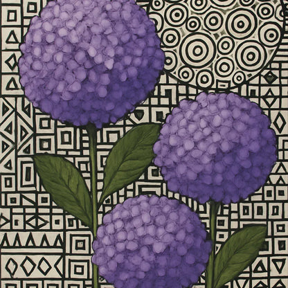 Mint By Michelle Decoupage Paper Mauve Hydrangea- A1 Size Large Decoupage Paper