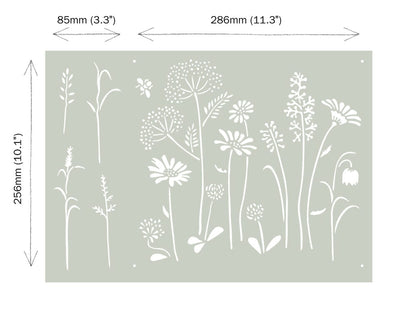 Annie Sloan Meadow Flowers Stencil