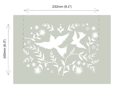 Annie Sloan Mexican Birds Stencil