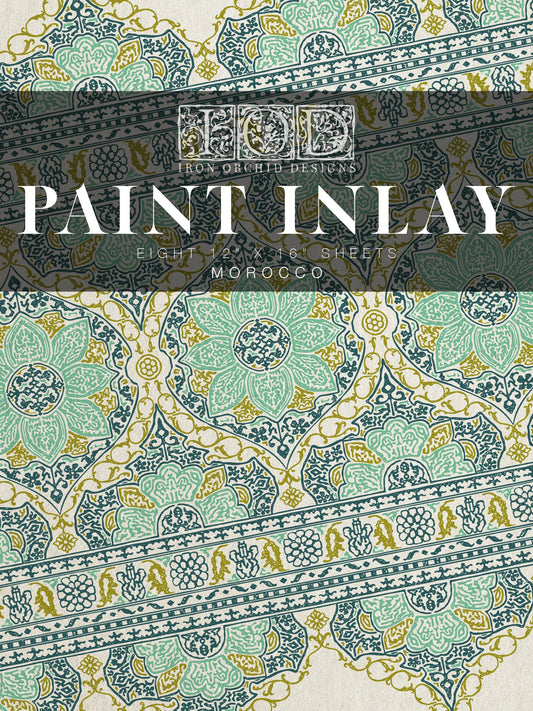 Morocco IOD Paint Inlay 12x16 (8 Sheets)