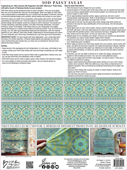 Morocco IOD Paint Inlay 12x16 (8 Sheets)