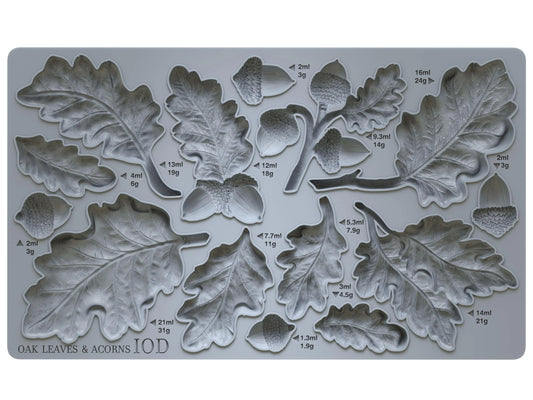 Oak Leaves & Acorns IOD Mould