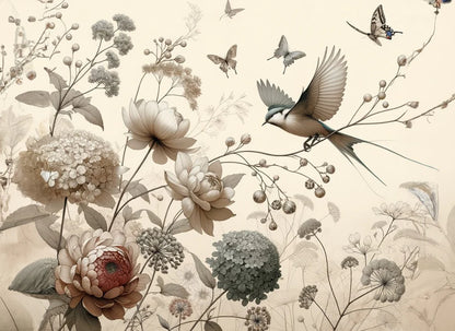 Pale Blossom - 11.7" x 16.5" A3 Size Decoupage Paper - Mint by Michelle