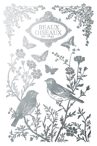 Papillon IOD 8x12 Silver & Gold Gilded Foil Transfer (8 Sheets)