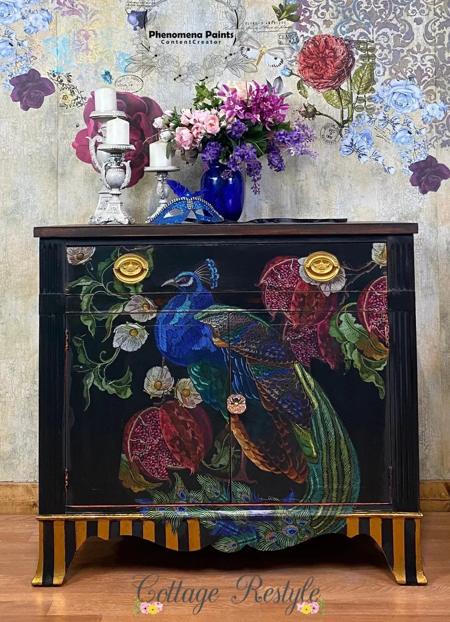 Mint By Michelle Decoupage Paper Peacock Mint A1 Size Large Decoupage Paper