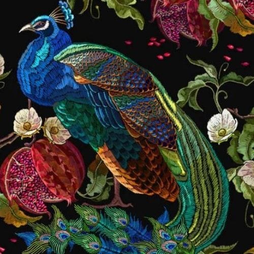 Mint By Michelle Decoupage Paper Peacock Mint A1 Size Large Decoupage Paper