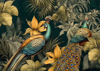 Peacock Pair - 11.7" x 16.5" A3 Size Decoupage Paper - Mint by Michelle