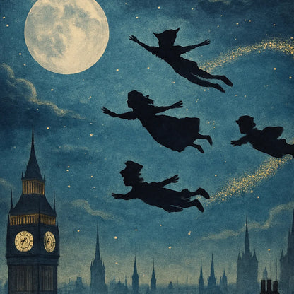 Peter Pan - 23x33 Large A1 Size Decoupage Paper - Three Yellow Goats