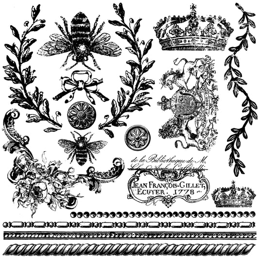 Queen Bee 12x12 IOD Stamp