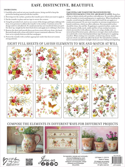 Saint Germain IOD Transfer 12x16 Pad (8 sheets)