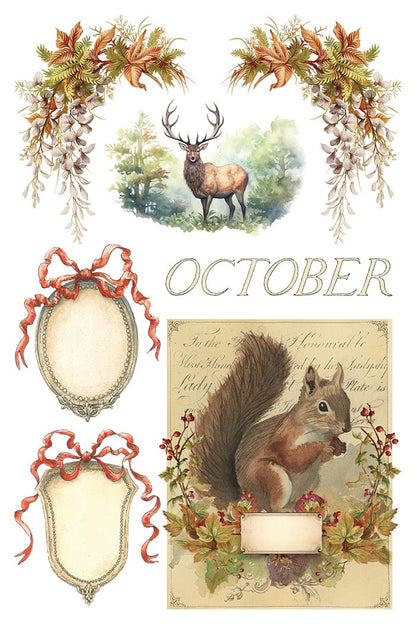 Locker61 Transfers Santa's Hollow IOD Transfer 8x12 Pad (8 sheets)