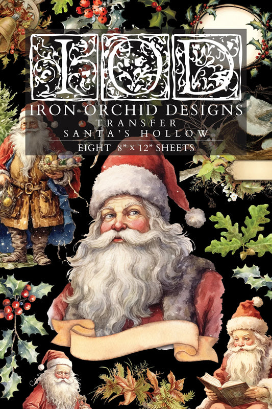 Santa's Hollow IOD Transfer 8x12 Pad (8 sheets)