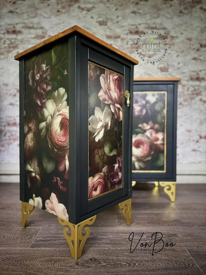 Mint By Michelle Decoupage Paper Shadow Garden - A1 Size Large Decoupage Paper