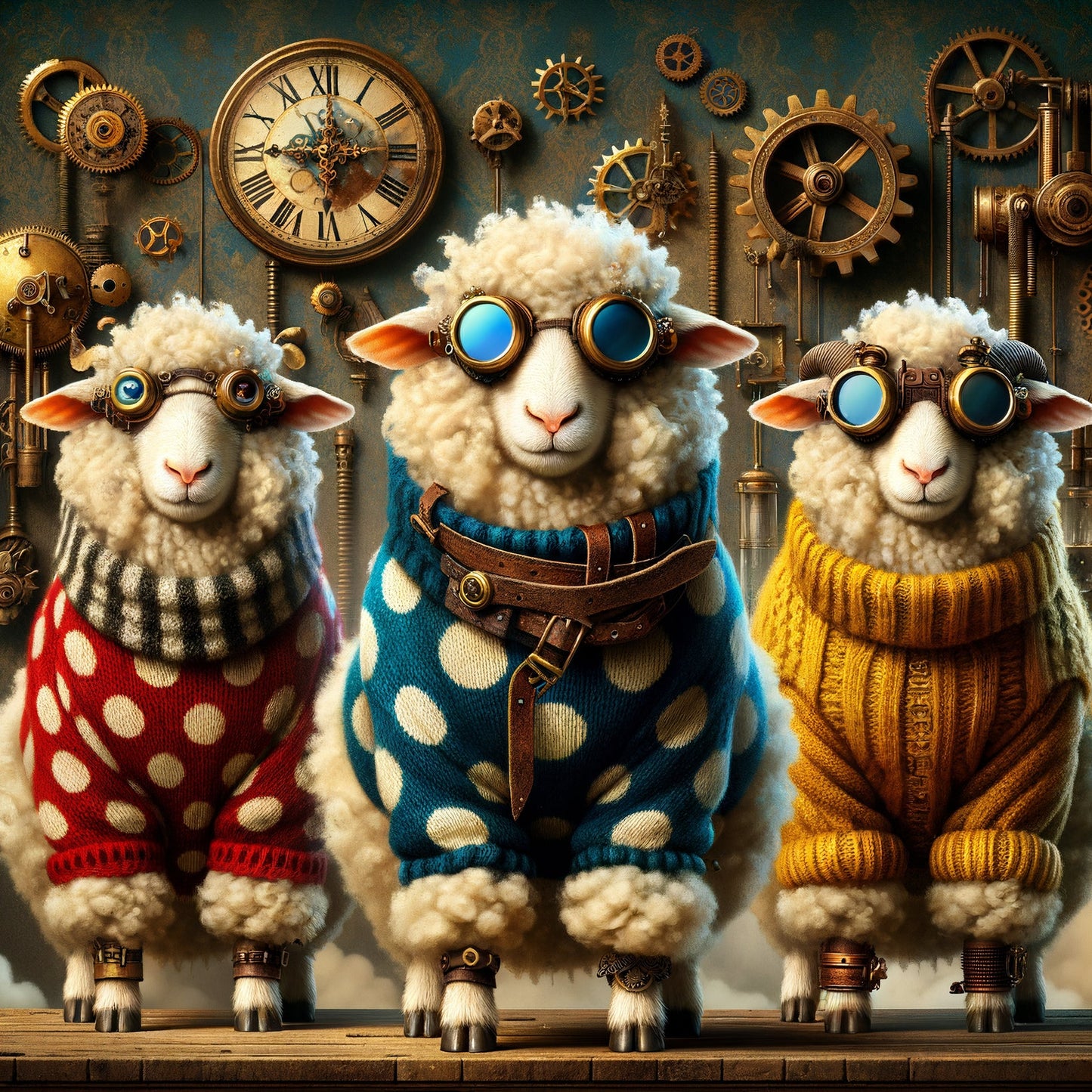 Shaun Sheep - 11.7" x 16.5" A3 Size Decoupage Paper - Mint by Michelle