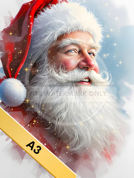 A3 Sparkle Santa Decoupage Rice Paper (DC5102)