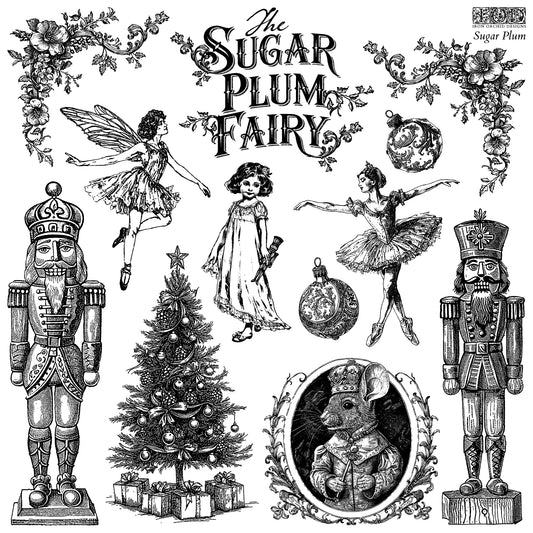 Sugar Plum 12x12 IOD Stamp (1 sheet)