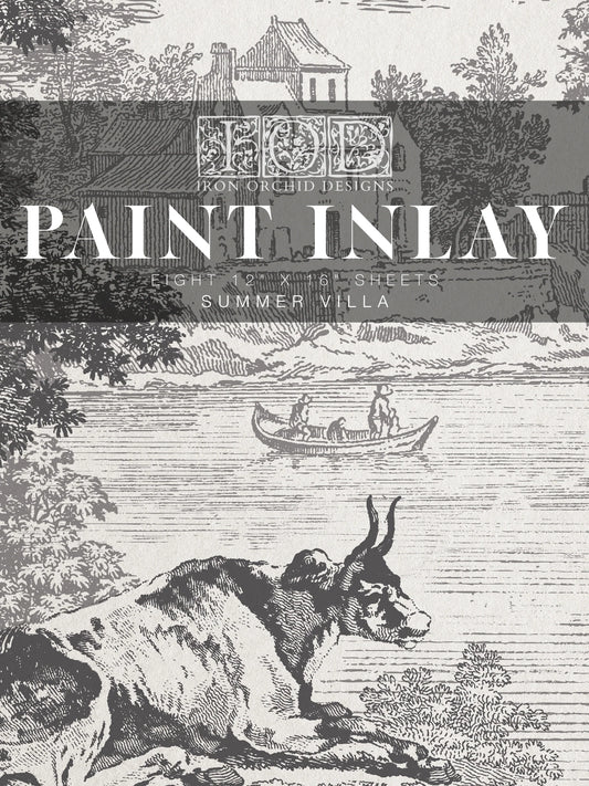 Summer Villa IOD Paint Inlay 12x16 (8 Sheets)