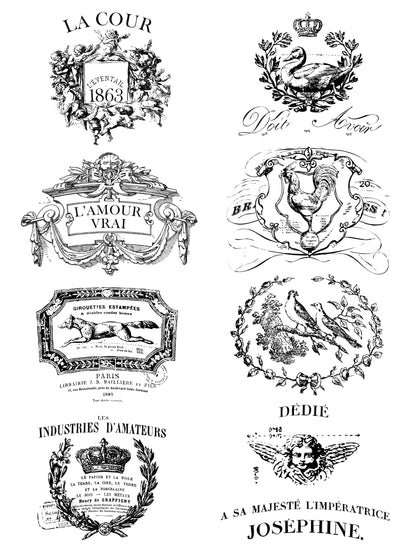 Traditional Pots IOD Transfer 12x16 (4 Sheets)