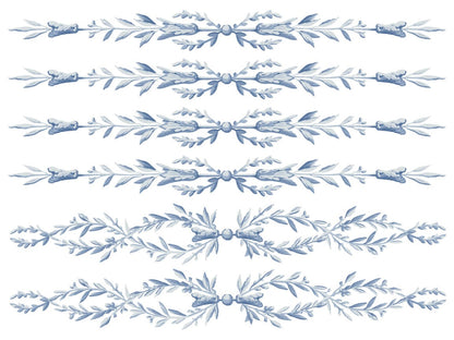 IOD Paint Inlay Trompe L'Oeil Bleu IOD Paint Inlay 12x16 (4 Sheets)