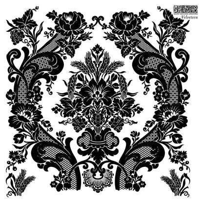 Velveteen 6x6 IOD Stamp (2 sheets)