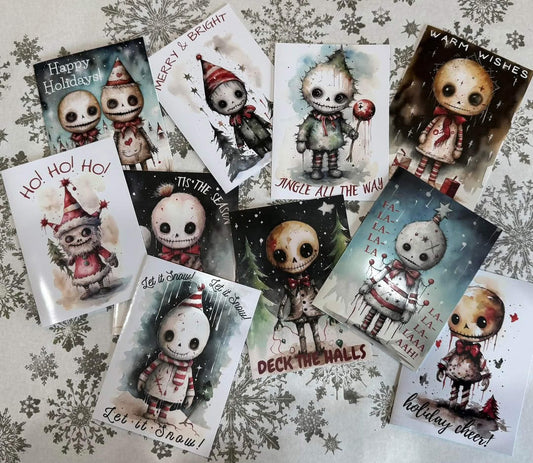 Merry Hexmas Holiday Card Set (10 cards + envelopes)