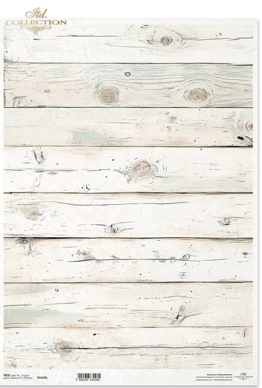 A3 White Wood Decoupage Rice Paper (ITD No. R1434L)