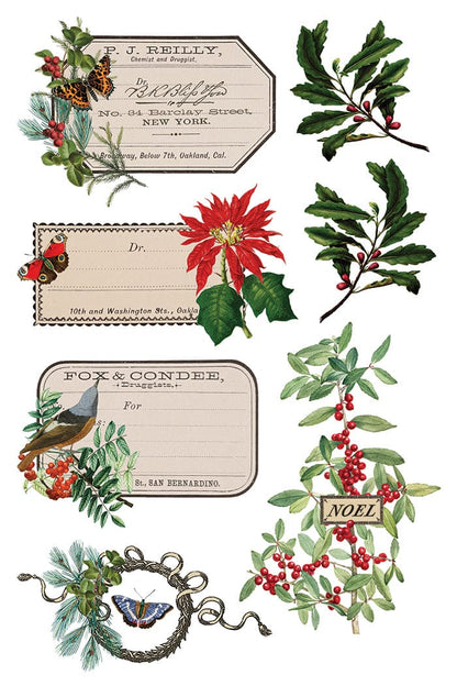 Locker61 Transfers Winter Botanist IOD Transfer 8x12 Pad (8 sheets)I