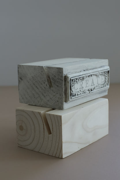 IOD Wood Block Stands | 2x3x4 Wooden Display Stands by Iron Orchid Designs | Display Blocks for Paint Inlays, Moulds & Handmade Décor