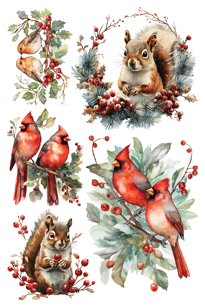 RETIRED Yuletide IOD Transfer 8x12 (8 Sheets)