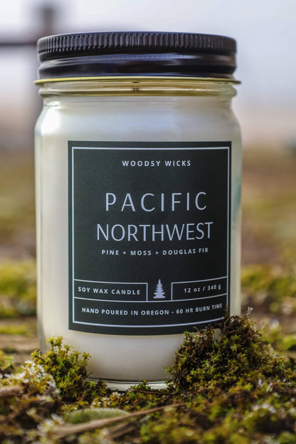 Pacific Northwest Soy Wax Candle - Non-toxic - PNW Oregon