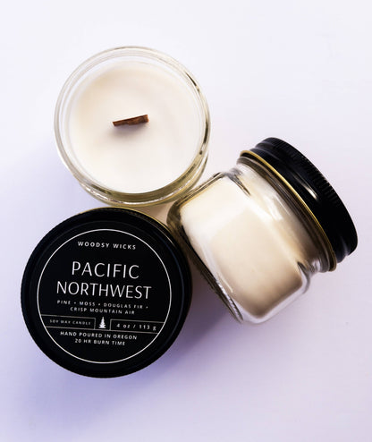 Pacific Northwest Soy Wax Candle - Non-toxic - PNW Oregon