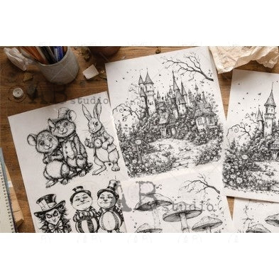 Follow the Rabbit Part 1 Cut & Collage Coloring Book