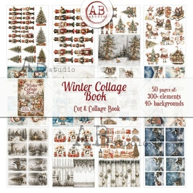 Winter Cut & Collage Book