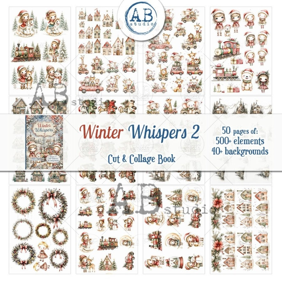 Winter Whispers Part 2 Cut & Collage Book