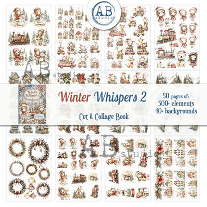 Winter Whispers Part 2 Cut & Collage Book